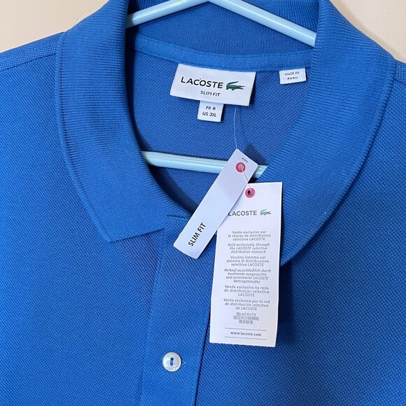 Lacoste Slim Fit Polo Shirt - Men's Size 3XL / EU 8 - Picture 2 of 10